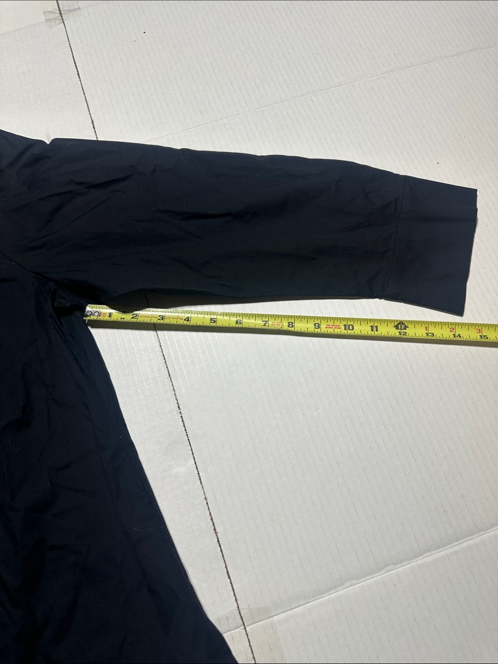 NWT Pure black Ulla Popken Navy elbow length button down top organic 100% cotton - Picture 4 of 13